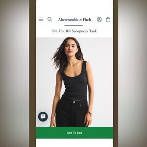 Abercrombie & Fitch Rib Scoop Neck Tank